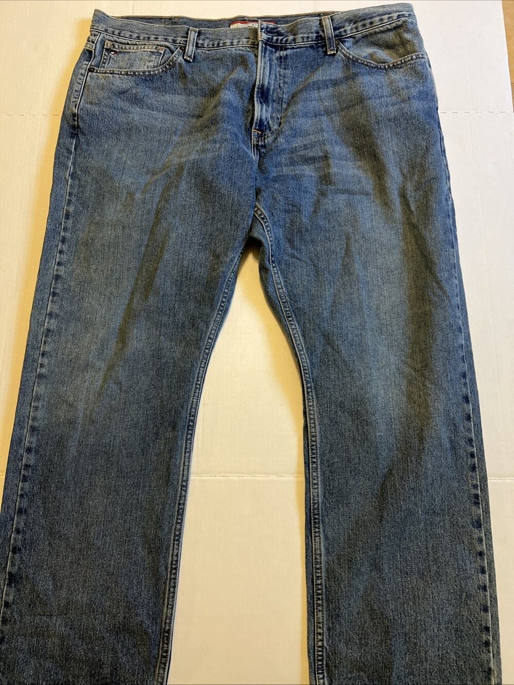 Tommy Hilfiger Mens‎ Jeans 40x30 Straight Droite Denim Classic Casual Pants